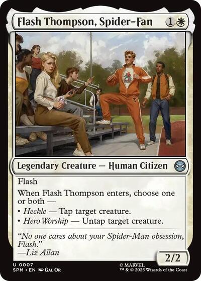 Flash Thompson, Spider-Fan (SPM) #7 Uncommon (Near Mint) Marvel's Spider-Man Magic: The Gathering: 2025