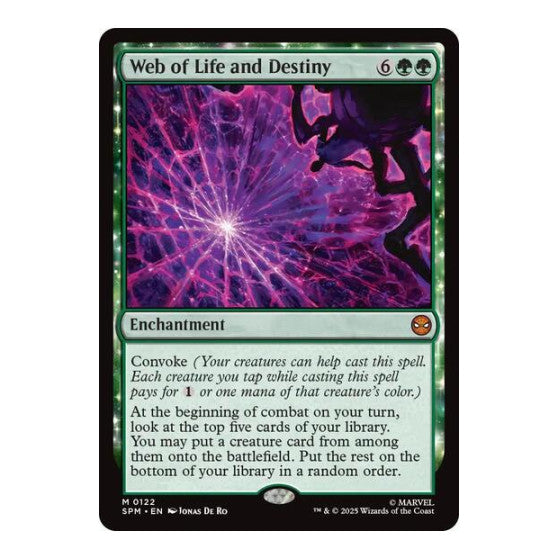 Web of Life and Destiny (SPM) #122 Mythic Rare (Near Mint) Marvel's Spider-Man Magic: The Gathering: 2025