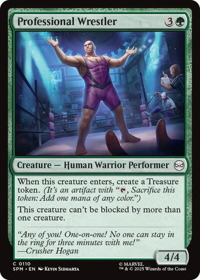 2025 Magic: Marvel's Spider-Man (SPM) - Professional Wrestler (#110, Common) (Lightly Played)