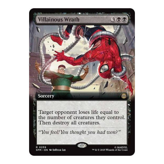 Villainous Wrath (Extended Art) (SPM) #259 Rare (Near Mint) Marvel's Spider-Man Magic: The Gathering: 2025