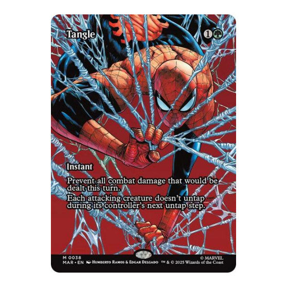 Tangle (Borderless) (MAR) #38 Mythic Rare (Near Mint) Marvel Universe Eternal-Legal Magic: The Gathering: 2025
