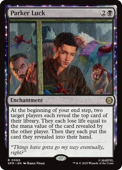 Parker Luck (SPM) #60 Rare (Lightly Played) Marvel's Spider-Man Magic: The Gathering: 2025