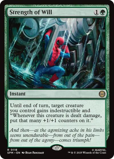 Strength of Will (SPM) #118 Rare (Near Mint) Marvel's Spider-Man Magic: The Gathering: 2025