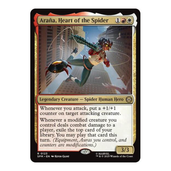 Arana, Heart of the Spider (SPM) #123 Rare (Near Mint) Marvel's Spider-Man Magic: The Gathering: 2025