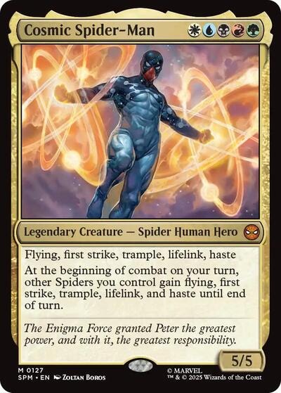 Cosmic Spider-Man (SPM) #127 Mythic Rare (Near Mint) Marvel's Spider-Man Magic: The Gathering: 2025
