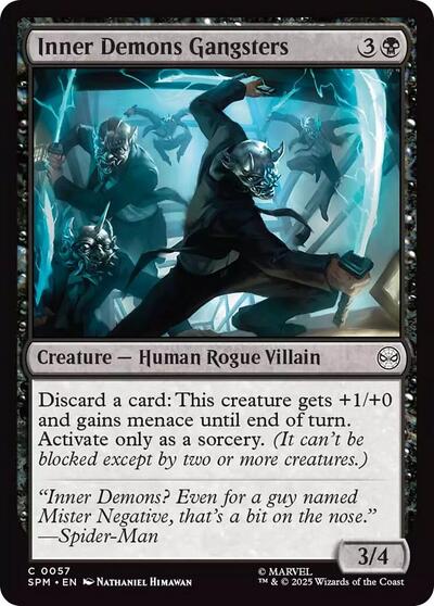 2025 Magic: Marvel's Spider-Man (SPM) - Inner Demons Gangsters (#57, Common) (Lightly Played)