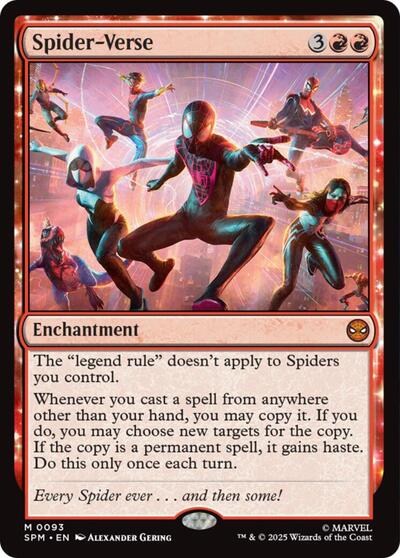 Spider-Verse (SPM) #93 Mythic Rare (Lightly Played) Marvel's Spider-Man Magic: The Gathering: 2025