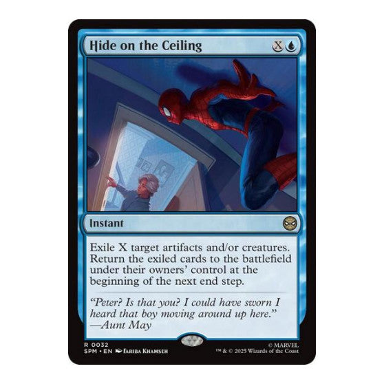 Hide on the Ceiling (SPM) #32 Rare (Near Mint) Marvel's Spider-Man Magic: The Gathering: 2025