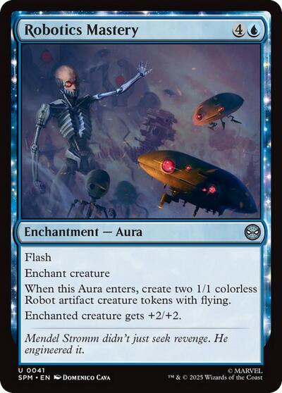 Robotics Mastery (SPM) #41 Uncommon (Lightly Played) Marvel's Spider-Man Magic: The Gathering: 2025