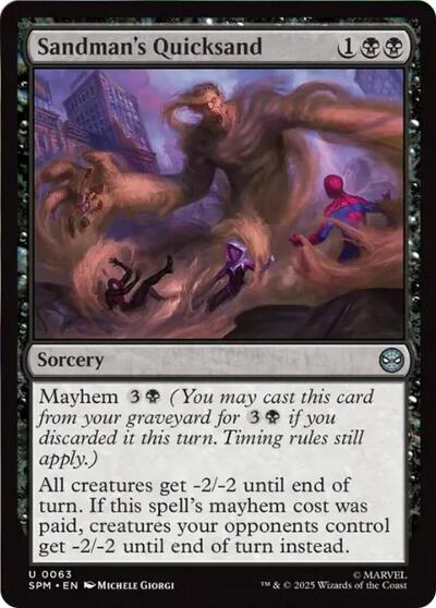 Sandman's Quicksand (SPM) #63 Uncommon (Lightly Played) Marvel's Spider-Man Magic: The Gathering: 2025