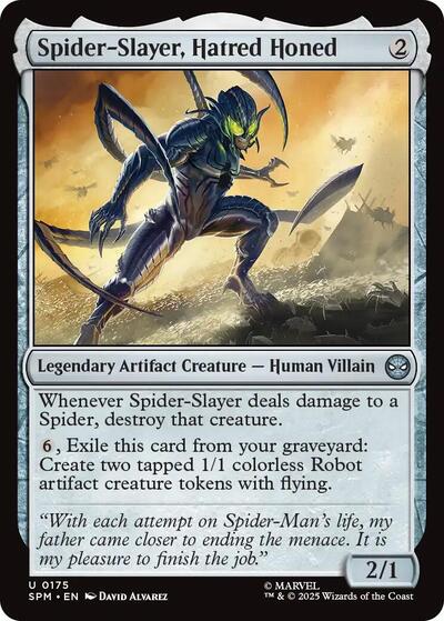 Spider-Slayer, Hatred Honed (SPM) #175 Uncommon (Lightly Played) Marvel's Spider-Man Magic: The Gathering: 2025