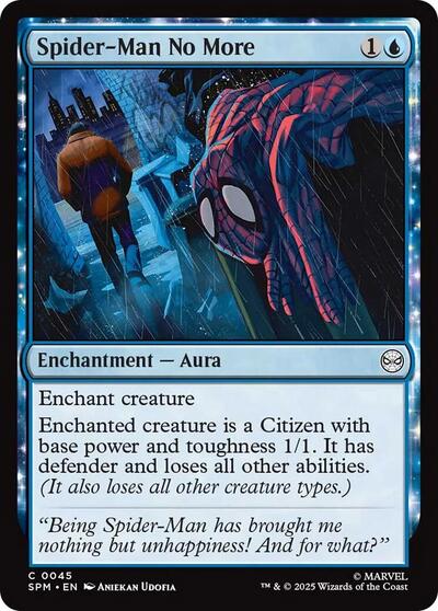 Spider-Man No More (SPM) #45 Common Marvel's Spider-Man Magic: The Gathering: 2025