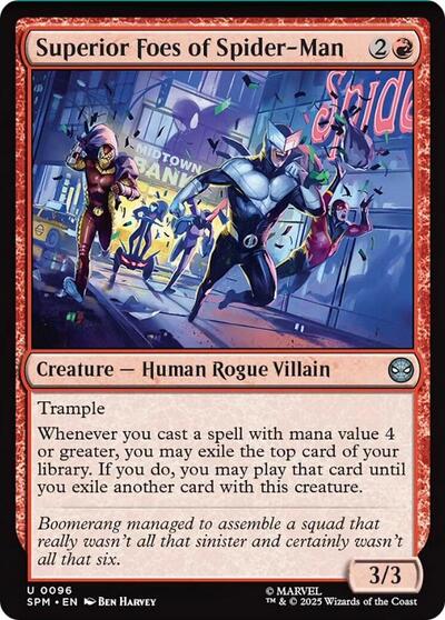 Superior Foes of Spider-Man (SPM) #96 Uncommon (Lightly Played) Marvel's Spider-Man Magic: The Gathering: 2025