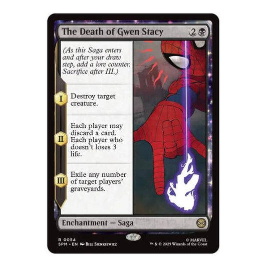 The Death of Gwen Stacy (SPM) #54 Rare (Lightly Played) Marvel's Spider-Man Magic: The Gathering: 2025