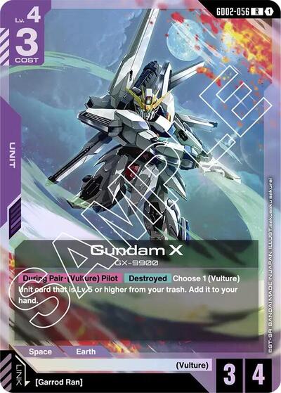 Gundam X (GD02-056) (GD02) #GD02-056 Rare (Holofoil Near Mint) Dual Impact Gundam Card Game: 2025
