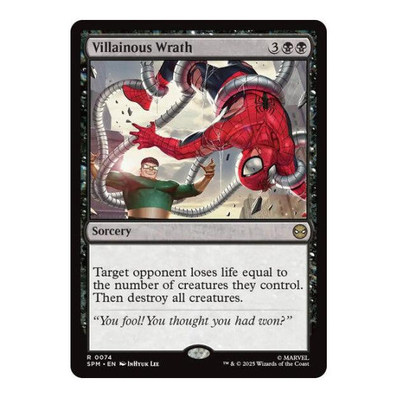 Villainous Wrath (SPM) #74 Rare Marvel's Spider-Man Magic: The Gathering: 2025