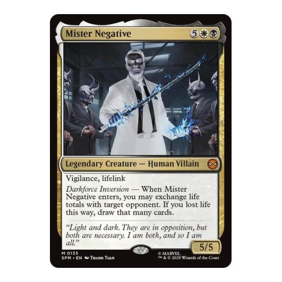 Mister Negative (SPM) #135 Mythic Rare (Near Mint) Marvel's Spider-Man Magic: The Gathering: 2025