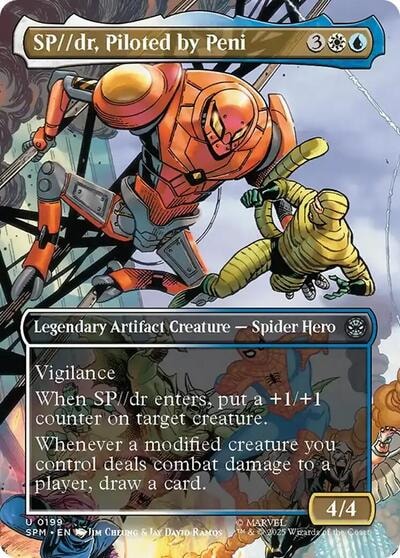 SP//dr, Piloted by Peni (Borderless) (SPM) #199 Uncommon (Lightly Played) Marvel's Spider-Man Magic: The Gathering: 2025