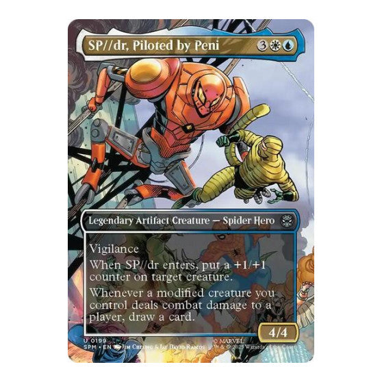 SP//dr, Piloted by Peni (Borderless) (SPM) #199 Uncommon (Lightly Played) Marvel's Spider-Man Magic: The Gathering: 2025