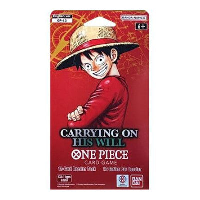 Carrying On His Will Sleeved Booster Pack (OP13) None (Unopened) Carrying On His Will One Piece Card Game: 2025