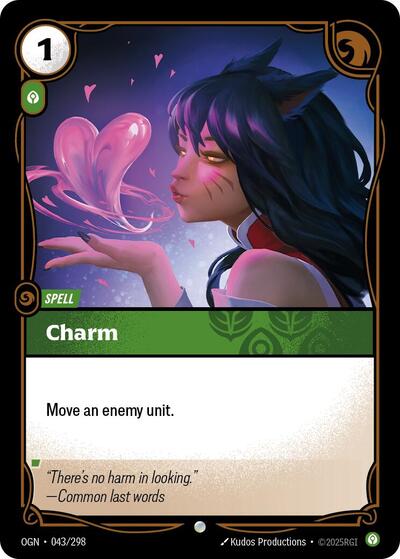 2025 Riftbound League of Legends Trading Card Game: Origins (OGN) - Charm (#043/298, Common) (Near Mint)