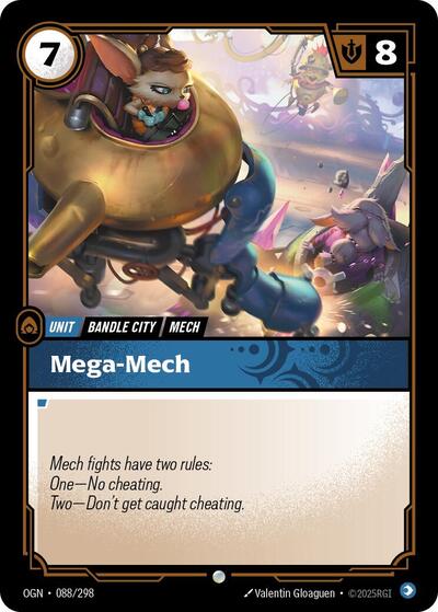 Mega-Mech (OGN) #088/298 Common Origins Riftbound: League of Legends Trading Card Game: 2025