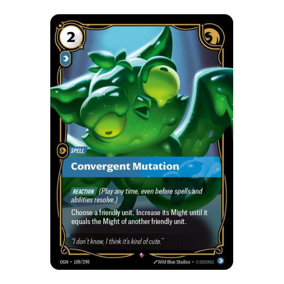 Convergent Mutation (OGN) #108/298 Rare (Foil Near Mint) Origins Riftbound: League of Legends Trading Card Game: 2025