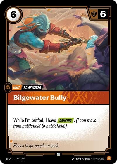 Bilgewater Bully (OGN) #125/298 Common (Near Mint) Origins Riftbound: League of Legends Trading Card Game: 2025