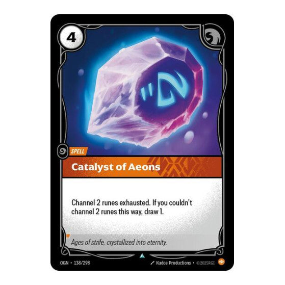 Catalyst of Aeons (OGN) #138/298 Uncommon (Near Mint) Origins Riftbound: League of Legends Trading Card Game: 2025