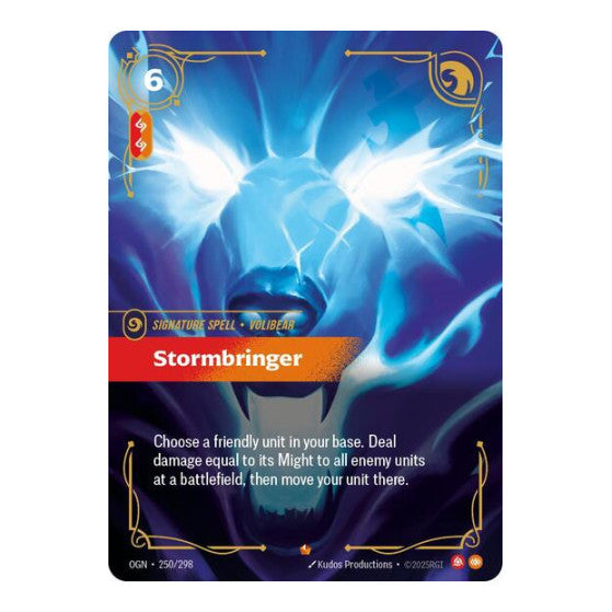 Stormbringer (OGN) #250/298 Epic (Foil Near Mint) Origins Riftbound: League of Legends Trading Card Game: 2025
