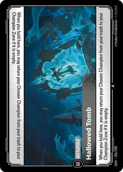 2025 Riftbound League of Legends Trading Card Game: Origins (OGN) - Hallowed Tomb (#281/298, Uncommon) (Near Mint)