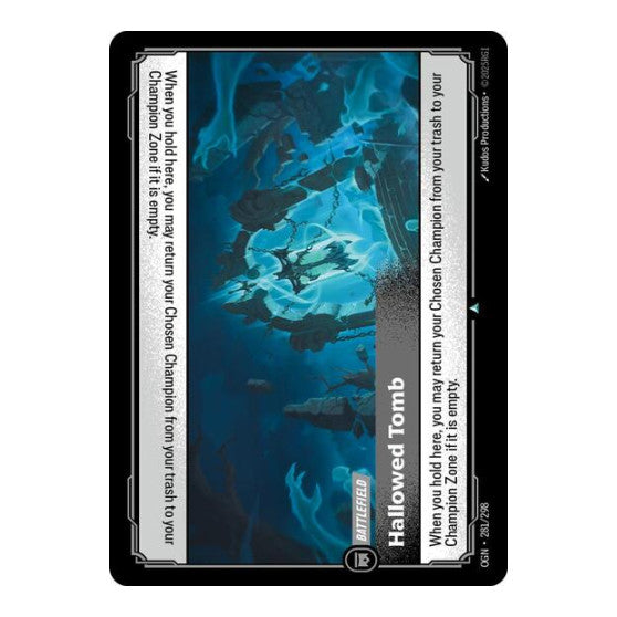 Hallowed Tomb (OGN) #281/298 Uncommon (Near Mint) Origins Riftbound: League of Legends Trading Card Game: 2025