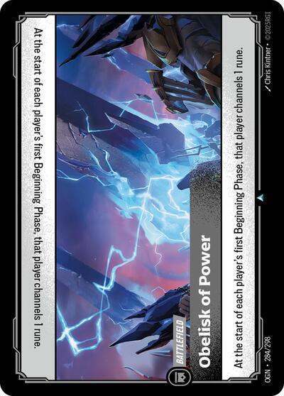 Obelisk of Power (OGN) #284/298 Uncommon (Near Mint) Origins Riftbound: League of Legends Trading Card Game: 2025