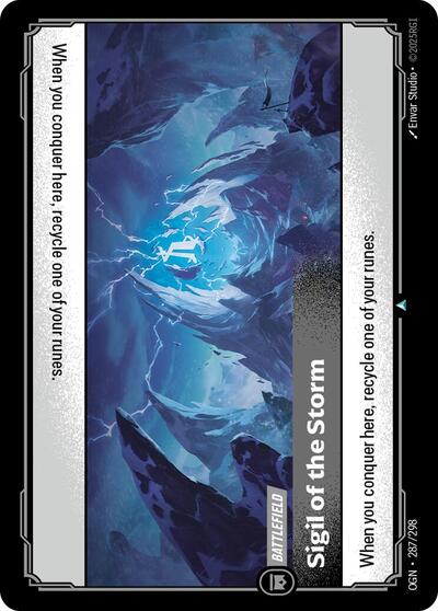 Sigil of the Storm (OGN) #287/298 Uncommon (Near Mint) Origins Riftbound: League of Legends Trading Card Game: 2025