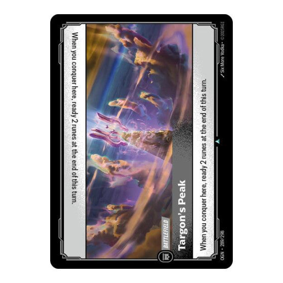 Targons Peak (OGN) #289/298 Uncommon (Near Mint) Origins Riftbound: League of Legends Trading Card Game: 2025