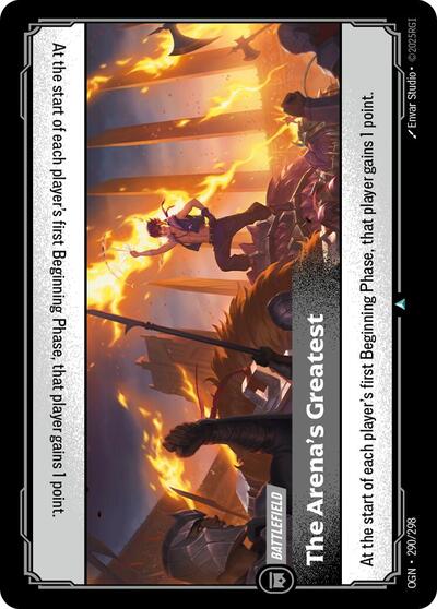 The Arena's Greatest (OGN) #290/298 Uncommon (Near Mint) Origins Riftbound: League of Legends Trading Card Game: 2025