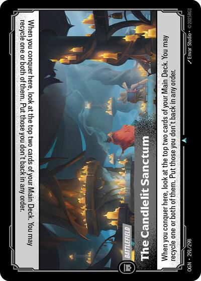 The Candlelit Sanctum (OGN) #291/298 Uncommon (Near Mint) Origins Riftbound: League of Legends Trading Card Game: 2025