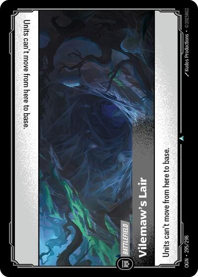 Vilemaw's Lair (OGN) #295/298 Uncommon (Near Mint) Origins Riftbound: League of Legends Trading Card Game: 2025