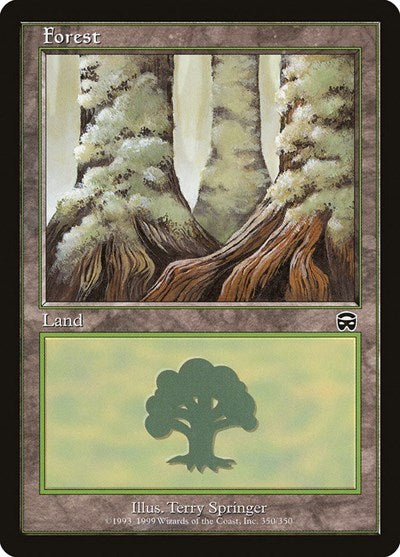 Forest 350 (MMQ) #350 Land (Lightly Played) Mercadian Masques Magic: The Gathering: 1999