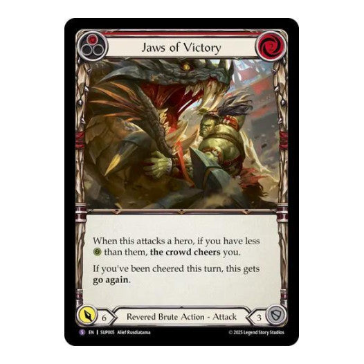 Jaws of Victory (SUP) #SUP005 Super Rare (Lightly Played) Super Slam Flesh and Blood TCG: 2025