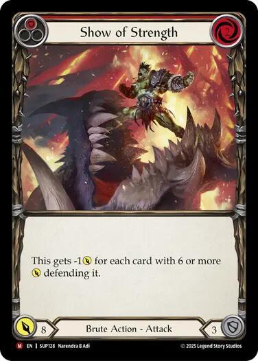 Show of Strength (SUP) #SUP128 Majestic (Near Mint) Super Slam Flesh and Blood TCG: 2025