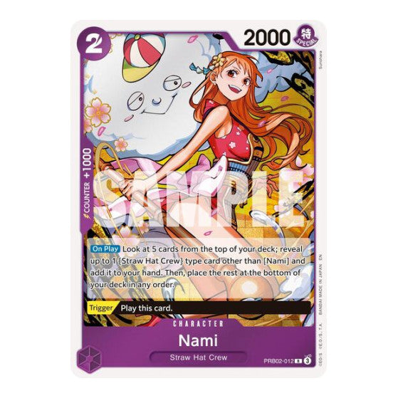 Nami (PRB-02) #PRB02-012 Rare (Foil Near Mint) Premium Booster -The Best- Vol. 2 One Piece Card Game: 2025