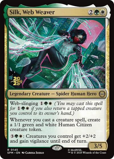 Silk Web Weaver (PRE) #145s Rare (Foil Near Mint) Prerelease Cards Magic: The Gathering: 2026