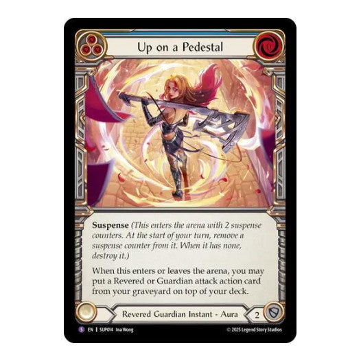 Up on a Pedestal (SUP) #SUP014 Super Rare (Lightly Played) Super Slam Flesh and Blood TCG: 2025
