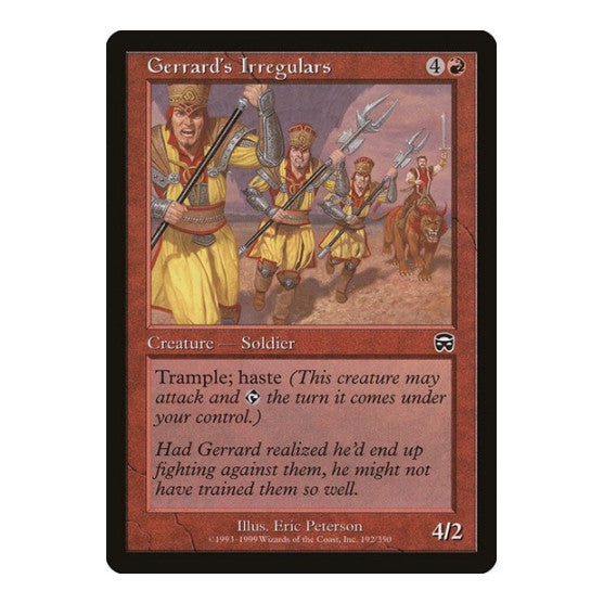 Gerrards Irregulars (MMQ) #192 Common (Lightly Played) Mercadian Masques Magic: The Gathering: 1999