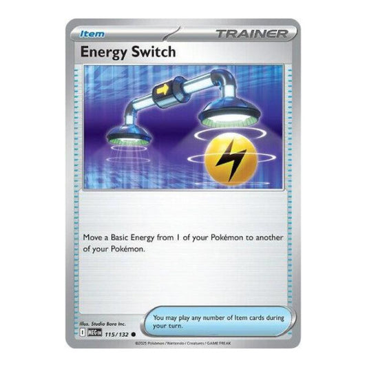 Energy Switch (MEG) #115/132 Common (Reverse Holofoil Moderately Played) ME01: Mega Evolution Pokemon: 2025