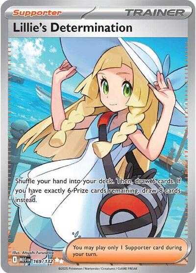 Lillies Determination 169 132 (MEG) #169/132 Ultra Rare (Holofoil Near Mint) ME01: Mega Evolution Pokemon: 2025