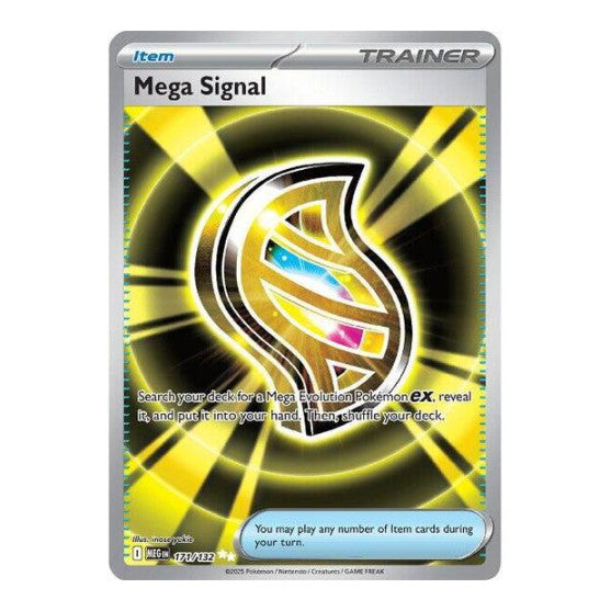 Mega Signal - 171/132 (MEG) #171/132 Ultra Rare (Holofoil Near Mint) ME01: Mega Evolution Pokemon: 2025