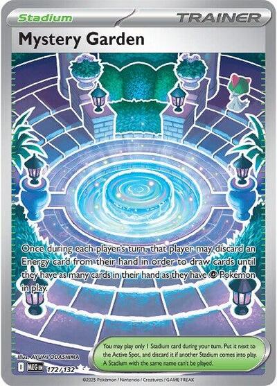 Mystery Garden 172 132 (MEG) #172/132 Ultra Rare (Holofoil Near Mint) ME01: Mega Evolution Pokemon: 2025