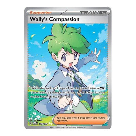 Wally's Compassion - 176/132 (MEG) #176/132 Ultra Rare (Holofoil Near Mint) ME01: Mega Evolution Pokemon: 2025